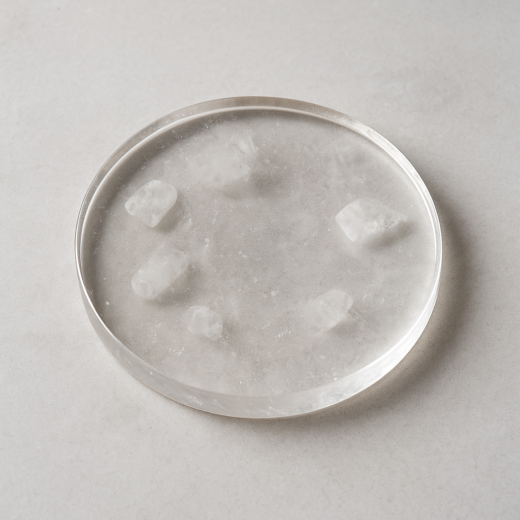 Clear Quartz Crystal Coaster