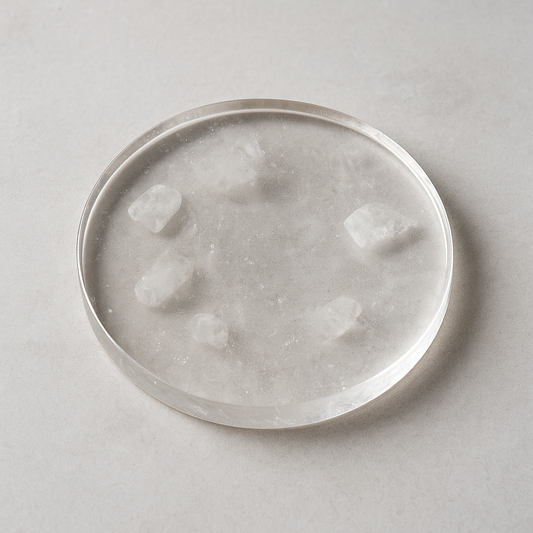 Clear Quartz Crystal Coaster